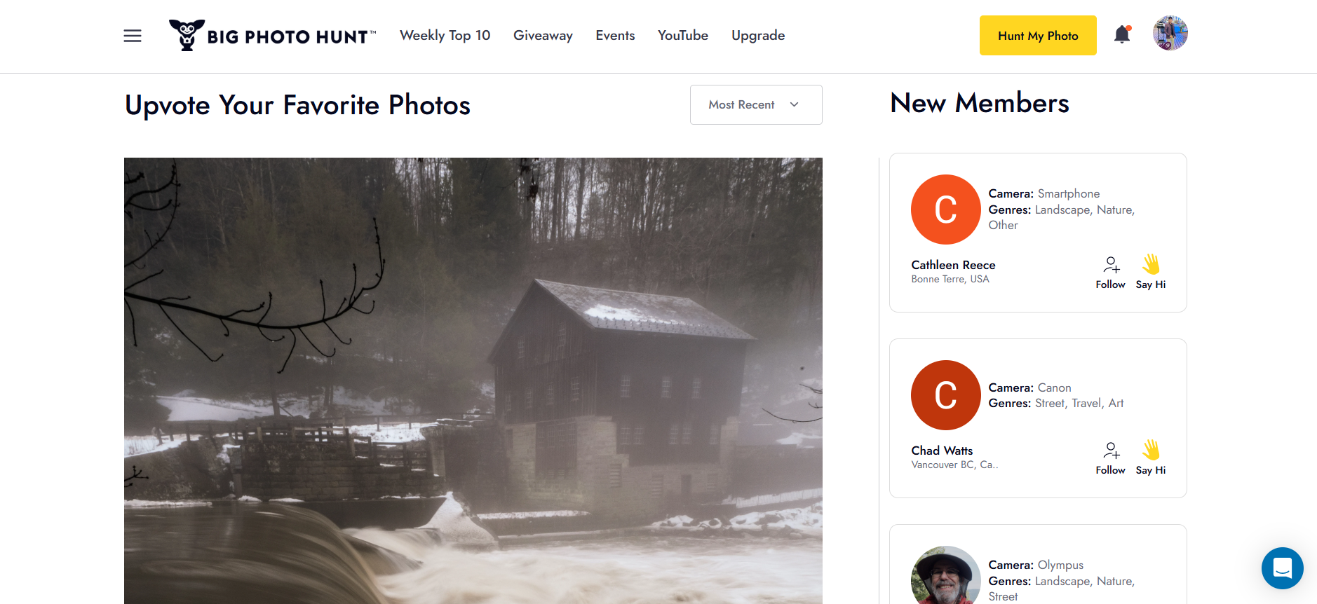 Photography Competition & Community Platform