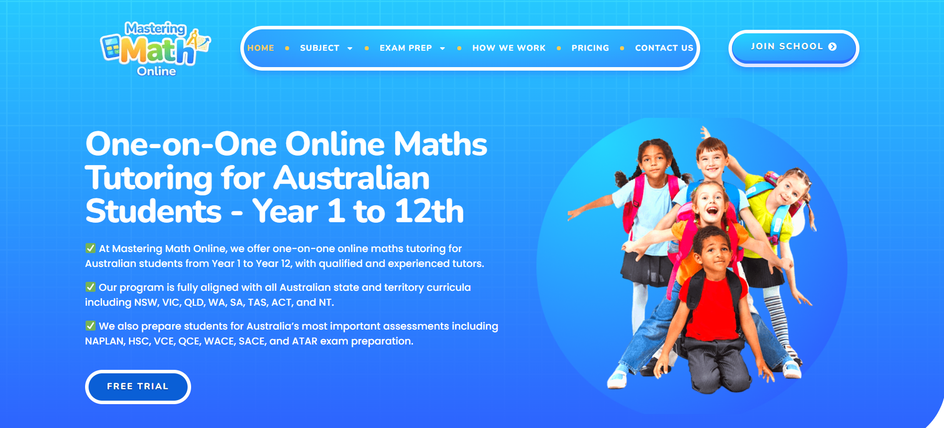 Educational WordPress Platform – Mastering Math Online