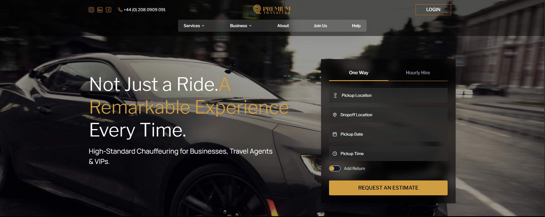 Premium Luxury Airport Transfers & Chauffeuring Service